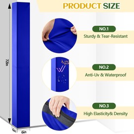 Wonderjune Wall Corner Guards and Edge Protector 6ft Gym Wall Padding Heavy Duty Protective Safety Padding for Gym, Baby, Home, Garages, Kindergarten, Basketball Court, Playrooms, Etc (Blue)