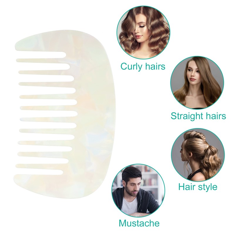 VOCOSTE Hair Comb Wide Teeth Anti-Static Pocket Comb for Thick