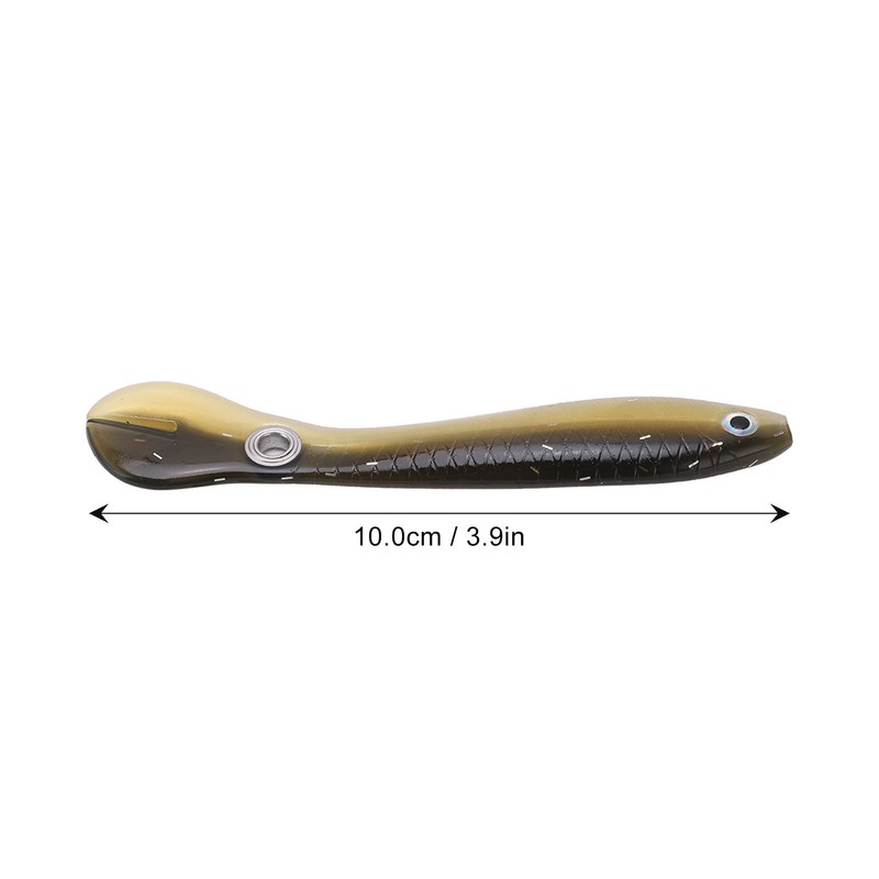 5pcs/set 10cm 6g Soft Lure with 3D Eyes Enlarged Tail