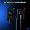 Maximm Cable 4ft 360° Rotating Flat Plug Extension Cord with
