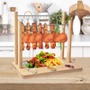 Triceratops Bacon Display Rack, Wood Bacon Serving Dishes, Bacon Hanger