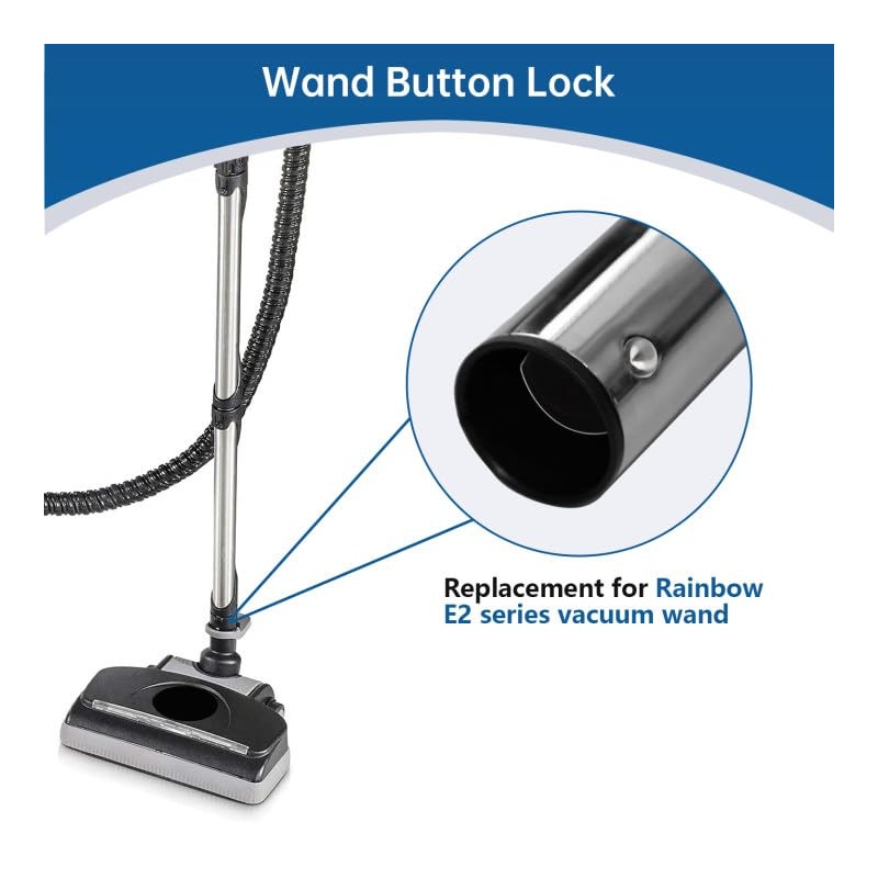 Wand Button Lock Replacement for Rainbow E2 Vacuum Wands, Stainless
