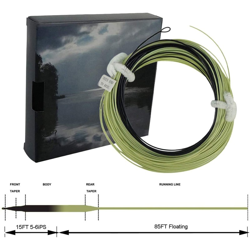 Aventik Sinking Tip Fly Line Fast Sinking Fly Line 100FT