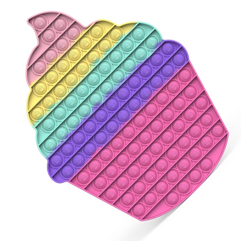 Push Bubble Sensory Toy Silicone Educational Stress Reliever Game Squeeze