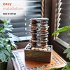 Alpine Corporation TT8002 Indoor/Outdoor Tabletop Stacked Rocks Eternity Fountain, Modern
