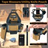 MELOTOUGH Tape Measure Pouch/Utility Knife Pouch + Notebook & Pencil
