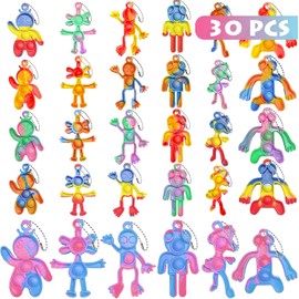 Oranlife Llaveros Fidget Sensoriales 30 Piezas Fidget Juguete para Aliviar Estrés, Lllavero de Burbujas, Diseño Portátil para Aliviar el Estrés, Relajarse y Calmar