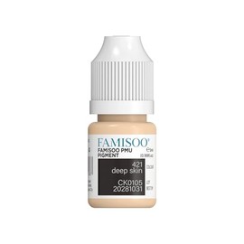 FAMISOO PMU Pigment 5ml/0.169oz – Ultra-Concentrated Permanent Makeup Pigments for Eyebrows, Lips & Tattoos – Vibrant, Long-Lasting & Safe Plant-Based Color (421-Deep-skin)