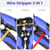 Wire Stripper and Crimping Tool,AWG 24-10 Automatic Stripper Tool with