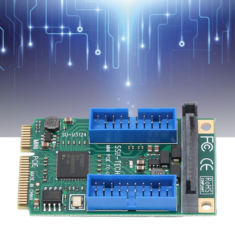 MINI PCIE to USB3.0 Front Expansion Card for Windows XP/2003/Vista