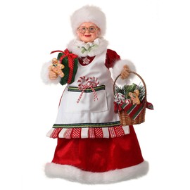 Regency International 16" Candy Kitchen Mrs. Claus with Basket