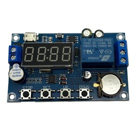Rea time Timing Relay Module Switch Control Clock Synchronization Delay Timer Module 24H Timing 5 Time Periods by DIY