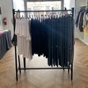 OLDRAINBOW Black Modern Clothing Rack Metal,Retail Clothing Racks for Boutiques,Clothes
