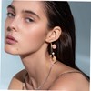 Healeved 1pair Seashell Conch Dangle Earrings for Women Lightweight Artificial