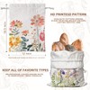 Reusable Linen Bread Bag for Homemade Bread Sourdough Loaf, Wildflower