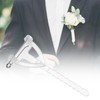 M METERXITY 20-Pack Boutonnieres Safety Pins, Plastic Triangle Corsage Pin