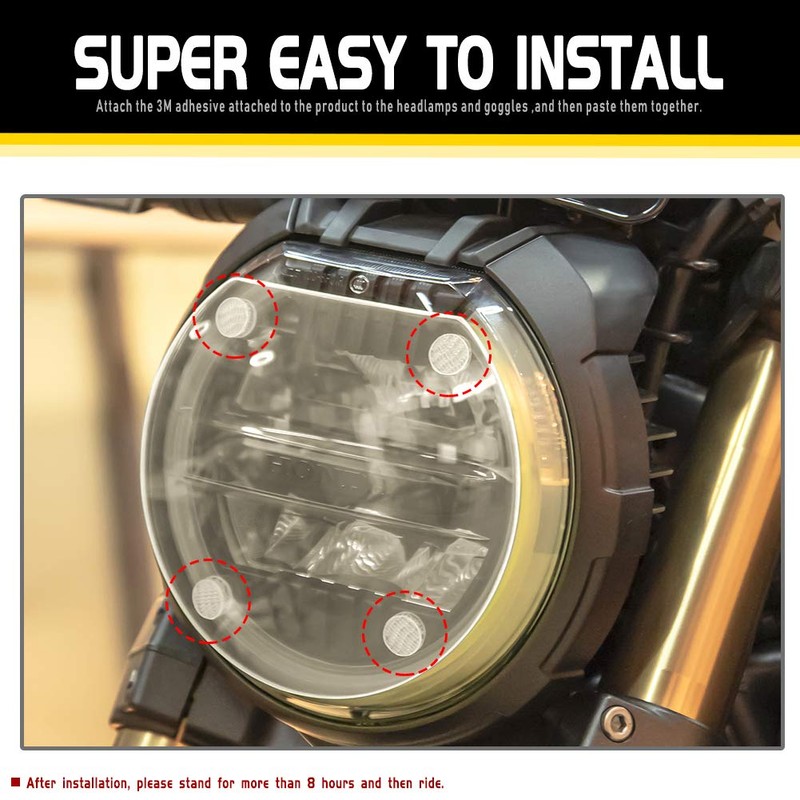 Lorababer Motorcycle Headlight Lens Guard Protection for Honda CB650R CB1000R