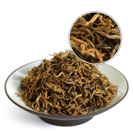 GOARTEA Jinjunmei Black Tea 50g / 1.76oz Supreme Fujian Jinjunmei Eyebrow Chinese Black Tea Loose Leaf - Golden Buds