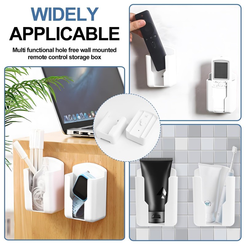Set of 4 Remote Control Holders, Remote Control Holder, Wall