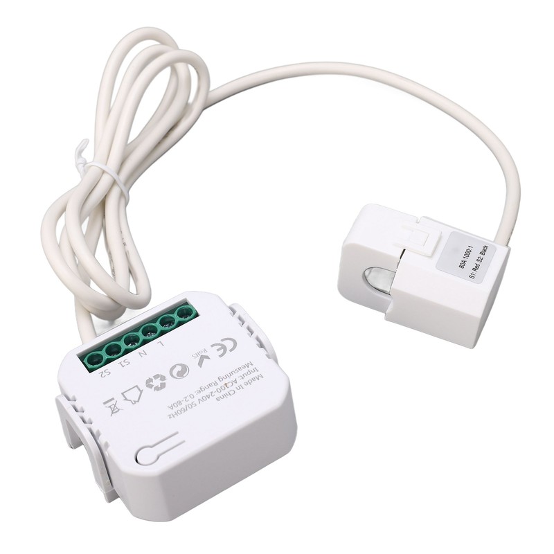 WiFi Energy Monitor Single Phase Smart Electricity Meter with Clamp