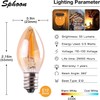 C7 LED Night Light Bulb,Classical Edison Style E12 Candle Base,