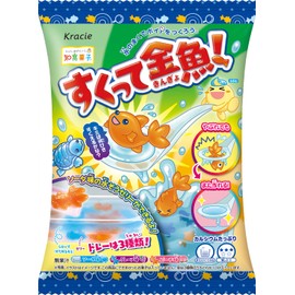 Kraciefoods Scooping Goldfish! Educational Confectionery, 1.5 x 5.1 x 7.5 inches (4 x 13 x 19 cm), Set of 7, Candy Toy