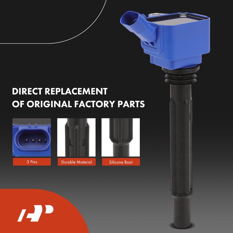 A-Premium (Blue) Set of 8 Ignition Coil Pack and Iridium