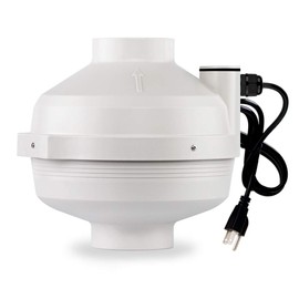 xyfair PF-100 | Radon Mitigation Fan 4" 190CFM | Waterproof Duct Fan (Indoor/Outdoor)