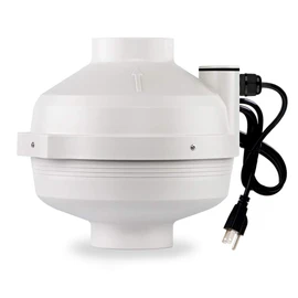 PF-100 | Radon Mitigation Fan 4" 190CFM | Waterproof Duct Fan (Indoor/Outdoor)