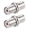 POBADY 2PCS UHF Female SO239 Bulkhead Connectors SO-239 UHF Female