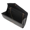 SwankySwans Alisa Patent Party Prom Evening Clutch Bag, black