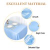 ShinyBeauty Baby Blue Tablecloth Rectangle 60X102 Inch 2 Packs Satin