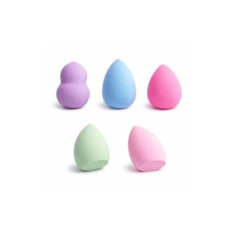 Set de 5 Esponjas de Maquillaje Profesionales Multi Formas –