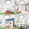 zemty 2Pack 20 inch LED Flush Mount Ceiling Light, 50W