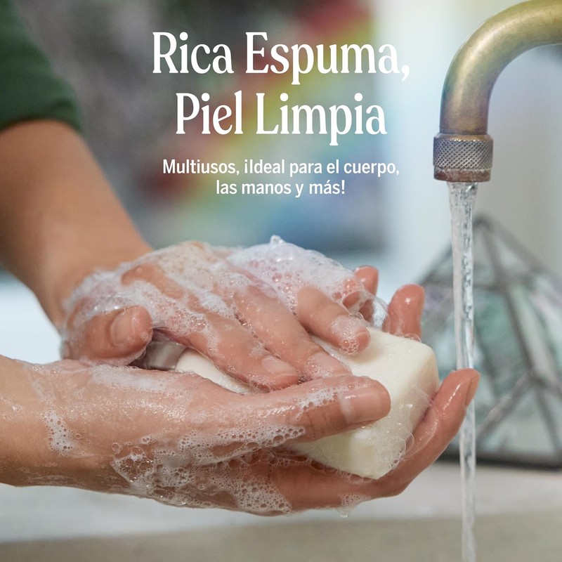 Dr. Bronner's Jabón de castilla orgánico en barra, fórmula concentrada,