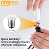 Hobbynors 10Pack ST38 LED Outdoor String Light Replacement Bulbs, Shatterproof