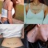 WEEKINK Y2K Heart Cybersigil Tattoos – Tribal Tramp Stamp Temporary