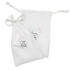 Ambesonne I Love You More Fabric Pouch Set of 2,