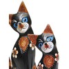 Purity Style Wooden Cat Gift Fair Trade, Hand Carved Set