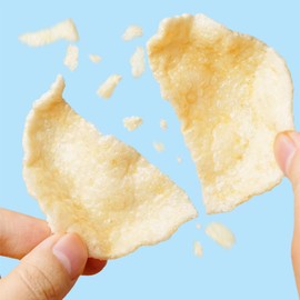 Prawn Crackers,Uncooked Prawn Chips Colored Shrimp Chips Snack, Shrimp Crackers for Adult and Child (6.35 oz / 180g /Pack of 3)