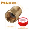 Pack of 2 Brass Check Valve, 3/4 Inch Backflow Preventer