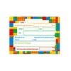 12 Invitation Cards for Children's Birthday Boys Building Blocks