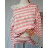 Lovell Adult Ballet Pink Stripe Knit Off-Shoulder Cover-up Set Cover-up Gray/L