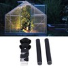 Generic 32 mm Greenhouse Rainwater Gutter Water Barrel Downpipe Gutter