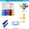 180 Piece Cable Lugs Set, Crimp Connector Assortment Kit, Electrical