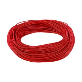 Partuto 1 Pcs 22AWG Universal Ground Wire Car Radio, Automotive, Car Speakers Power Wire Fully Insulated& Soft Touch Jacket TC Red 249FT