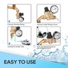 RVGUARD RV Water Pressure Regulator Valve, Brass Lead-Free Adjustable Water
