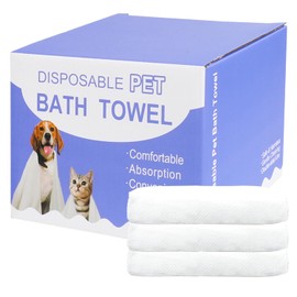 Disposable Pet Bath Towel,3 PCS Portable Pet Grooming Towels,27.5 x 47.2 inch Convenient Pet Cleaning Towel Pet Drying Towels,Absorbent Bath Towel for Large Dog