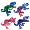 YNTOXIN Small 4PCS 6" 3D Printed Dinosaur, Articulated Dinosaur Fidget