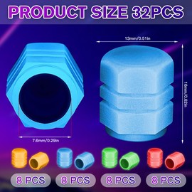 Dust Caps for Car Tyres,Universal fluorescent tyre valve caps,dust caps glow,luminous tire valve cap,car tire valve caps glow in the dark dust caps for car tyres Truck SUVs Motorcycles Bike (32)